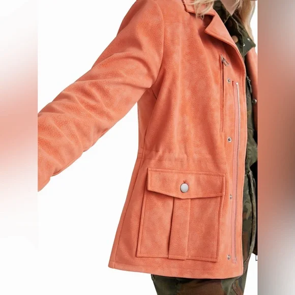 NWT DESIGUAL STRAIGHT MULTI-POCKET JACKET. Size XL (runs small / fits a M/L) - Picture 5 of 8